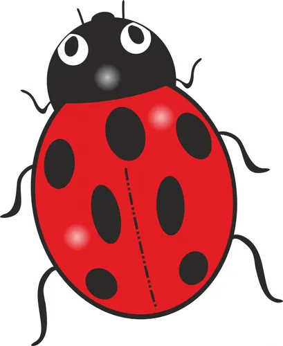 Hermann Schütz Aufkleber Marienkäfer rot 60x50mm