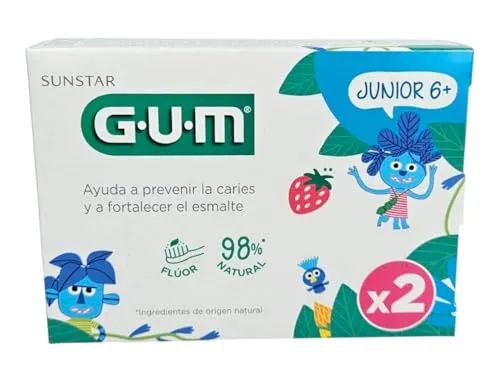 GUM Junior Zahnpasta Gel, 2er Pack (2 x 50 ml)
