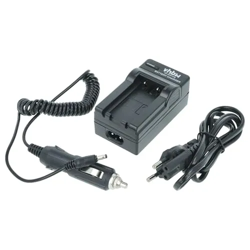 vhbw Ladegerät kompatibel mit Kodak EasyShare DX3900, DX4330, DX4530, DX4900 Kamera Camcorder/Akku - Ladeschale, Kfz-Adapter, Ladeanzeige, 4,8 V