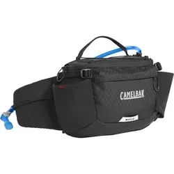 Camelbak MULE 5 Waistpack 1,5 L schwarz - Trinksystem für Radfahrer, mit integrierter Podium® Dirt Series 620 ml Flasche, atmungsaktivem Mesh und reflektierenden Details für Sicherheit bei Nacht.
