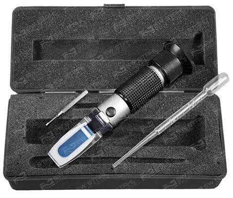 Refraktometer zur Prüfung von Batteriesäuredichte 1,1 - 1,4 kg/l 21550L SW-Stahl