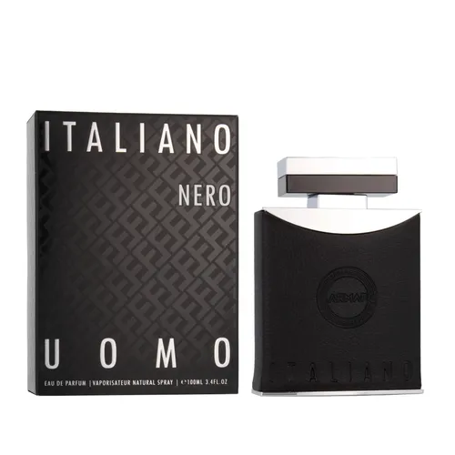Armaf Italiano Nero Eau de Parfum für Herren 100 ml - Entdecken Sie den exklusiven Herrenduft Armaf Italiano Nero – ein holzig-aromatisches Eau de Parfum für selbstbewusste Männer. Ideal für jeden Anlass, sorgt dieser Duft für einen bleibenden Eindruck.