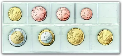 SAFE Münz-Tasche für einen Euro -Kursmünzensatz (10 Stück)