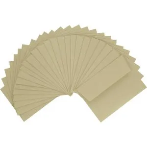 Inapa Briefumschläge tecno colors, chamois, C6, ohne Fenster, haftklebend, 80g/m², 25 Stück