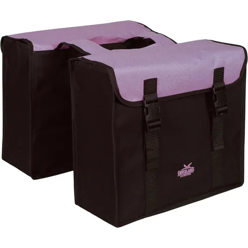 Greenlands Doppelte Fahrradtasche in pink von Polydaun