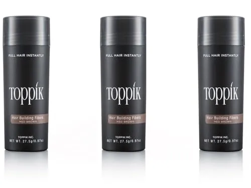 TOPPIK Haarverdichter 27,5 g - Mittelbraun - TOPPIK Haarverdichter sorgt für sofortige Fülle und Dichte bei dünnem Haar. Einfach anzuwenden und auswaschbar, ideal für eine schnelle Haarauffrischung. Perfekt für jeden Tag.