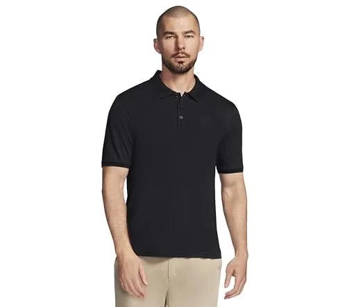 Skechers Off Duty Polo TP43-BLK, Men Polo Shirts, Black, XL EU