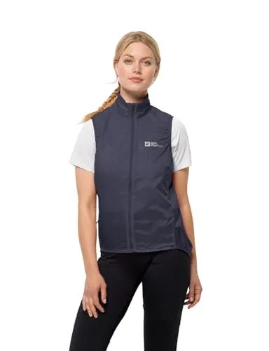 Jack Wolfskin Damen MOROBBIA Wind Vest W in grau von Jack Wolfskin