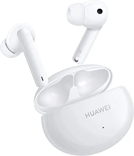 HUAWEI FreeBuds 4i - Weiß - Kopfhörer mit aktiver Geräuschunterdrückung, ideal für ungestörten Musikgenuss und komfortables Tragen.