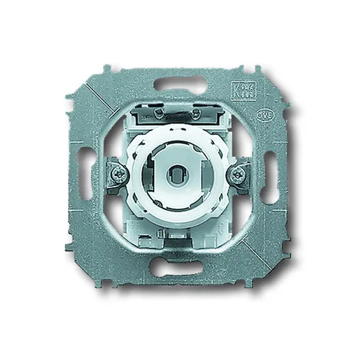 Busch-Jaeger 2021/6U Druckfolgetaster-Einsatz 1-polig - Einzeltaster mit Druckknopf-Bedienung für einfache Montage. Ideal für Unterputz-Anwendungen mit einem Wechsler-Kontakt.