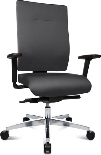 Topstar Sitness 70 Bürostuhl - Ergonomischer Komfort in Anthrazit - Bürostuhl mit hoch aufgepolstertem Sitz und Lordosenstütze für optimalen Sitzkomfort. Ideal für lange Arbeitstage, bis 110 kg belastbar und Made in Germany.
