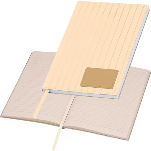 Notizbuch / DIN A5 / mit Softcover / 192 linierte Seiten / Farbe: beige