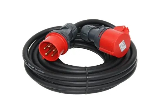 CEE Starkstromkabel 10m 16A CEE-Verlängerung Verlängerungskabel H07RN-F 5x1,5mm² - ABL