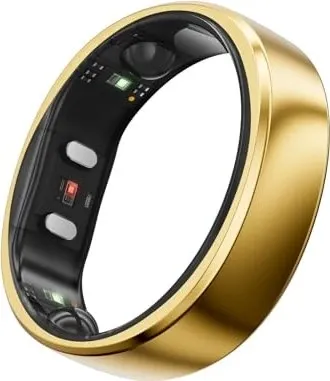 RingConn Smart Ring Gen2 Gold - Ringgröße 13 - Smart Ring zur Gesundheitsüberwachung, elegantes Design, bis zu 12 Tage Akkulaufzeit und KI-gestützte App für modernes Gesundheitsmanagement.