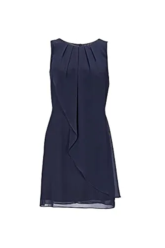 Damen Cocktailkleid 34 von Swing - Elegantes Cocktailkleid im Layer-Look mit drapierten Falten, perfekt für festliche Anlässe. Gefüttert und pflegeleicht bei 30 Grad Schonwaschgang.