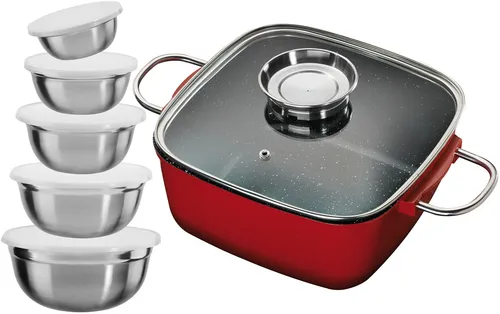 King Bräter, silber (edelstahlfarben), Ø 24cm + Höhe 16cm