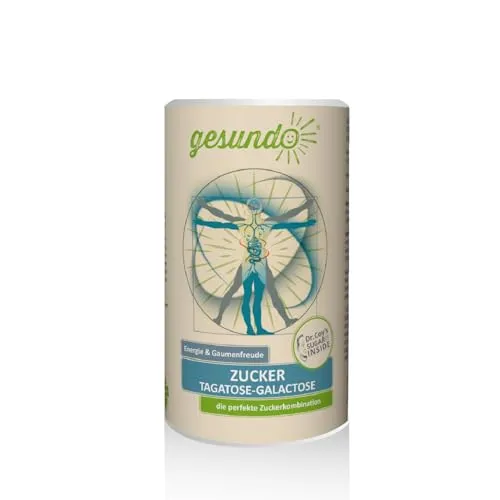 gesundo Tagatose-Galactose Pulver - 100% natürliche Zuckeralternative - Lebensmittel, kalorienarme Zuckeralternative mit glykämischem Index von 3, ideal für Diabetiker und zahnfreundlich.