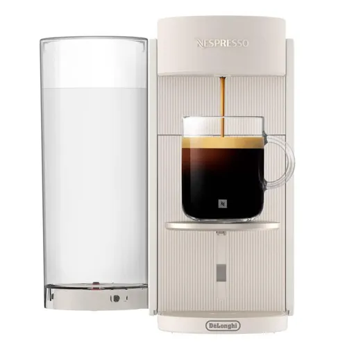 DeLonghi ENV 200.W Vertuo Up Kapsel-Automat - Erlebe Vielfalt mit der DeLonghi VERTUO UP. In nur 3 Sekunden bereit, zaubert sie perfekten Kaffee in fünf Tassengrößen – ideal für jeden Moment. Modernes Design und innovative Technologie für deinen Kaffeegenuss.