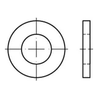 DIN 1440 Flache Scheibe Edelstahl A4 16mm Produktklasse A, 100 Stück