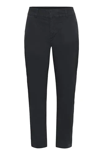 Kaffe Damen Cropped Pants Regular Fit - Baumwollhose in Midnight Marine, Größe 40 - Stylische Cropped Pants für Damen aus hochwertiger Baumwolle. Ideal für einen lässigen Look und hohen Tragekomfort. Perfekt für den Alltag!