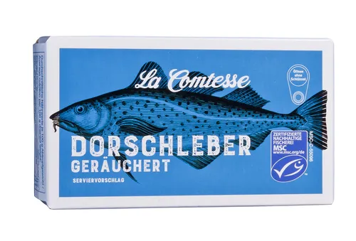 Probare Dorschleber geräuchert