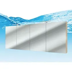 Spiegelschrank City 200cm in Braun Eiche – Modernes Design für Ihr Bad