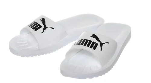 Puma Badeschuhe Purecat weiss/schwarz in weiß von PUMA