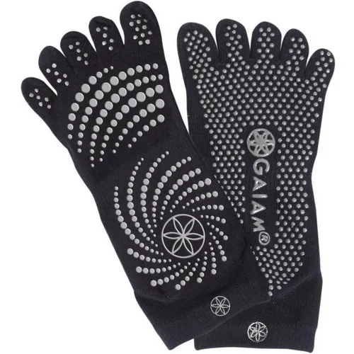 GAIAM YOGA SOCKEN GREY GRIPPY YOGA SOCKS (SMALL/MEDIUM)