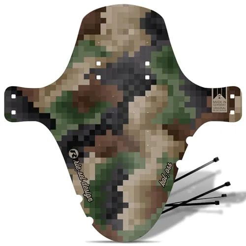 Riesel Design 1x Mudguard - kol:OSS - XL MTB Schutzblech inkl. Kabelbinder/Stylischer MTB Schmutzfänger/Mountainbike Schutzblech als Spritzschutz für alle Radgrößen