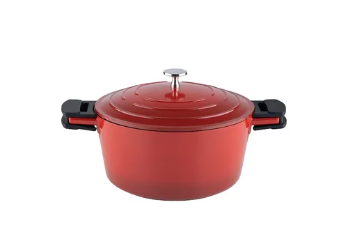 Kelomat Schmortopf 24cm, 4.7 Liter - Koch- & Suppentöpfe mit kratzfester Antihaftbeschichtung, ideal für gesundes Kochen und einfache Reinigung, geeignet für Induktion und alle Herdarten.