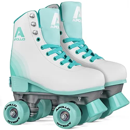 Apollo Rollschuhe Retro Discoroller - Inliner für Freizeit-Rollschuhlaufen, größenverstellbar für optimale Passform und mit Retro Design – ideal für Einsteiger und Fortgeschrittene.