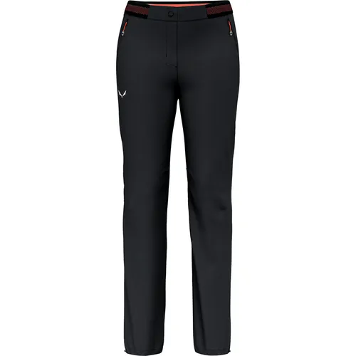 Salewa Pedroc 4 DST W Reg Pants, Black Out, L - Wanderhosen: Leichte, schnelltrocknende und abriebfeste Softshell-Hose für Damen, ideal für Speed Hiking und Outdoor-Abenteuer.