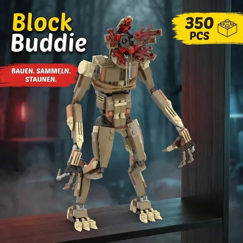 BlockBuddie™ Stranger Things Demogorgon Vecna Klemmbaustein Modell 350 Teile Set