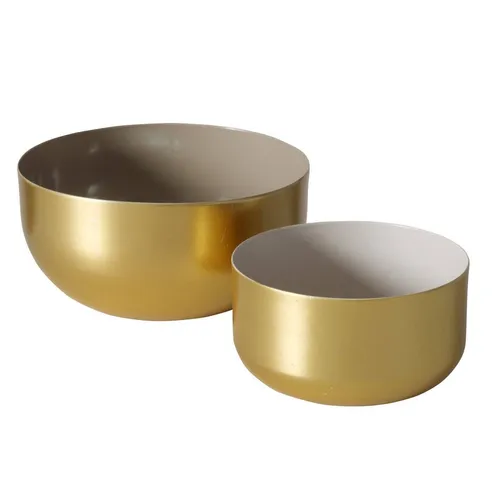 Goldene dekorative Schalen, 2er-Set in gold von BOLTZE