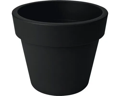 Pflanztopf elho Green Basics Ø 47 cm - Schwarz - Hochwertiger Kunststoff-Pflanztopf mit 39,5 cm Höhe, ideal für kreative Gartenideen und nachhaltige Begrünung.