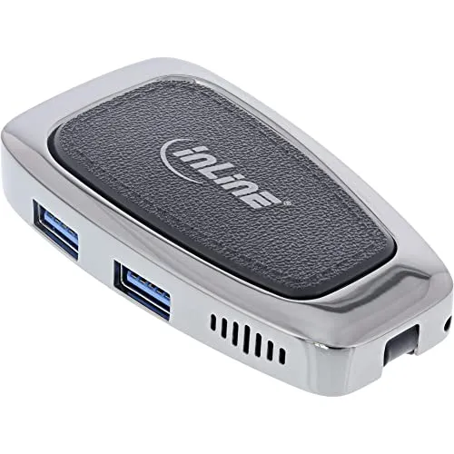 InLine Multifunktions-Hub USB 3.2 Gen.2 (USB-C, 4 Ports) - USB Hub mit 4 Ports, bietet schnelle Datenübertragung und vielseitige Anschlussmöglichkeiten für Ihr Gerät.