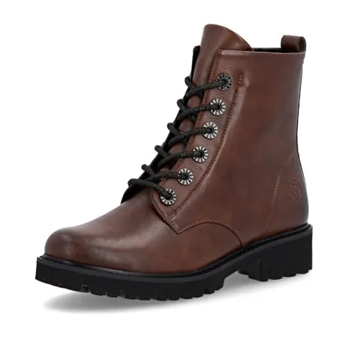 Remonte Schnürstiefelette Schnürboots mit Lite’n Soft-Ausstattung - Wanderschuhe in Größe 45, dunkelbraun, mit wärmendem Innenmaterial und herausnehmbarer Innensohle für höchsten Tragekomfort bei Outdoor-Aktivitäten.