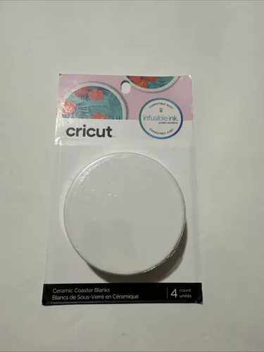H081 Cricut Infusible Ink Ceramic Coasters Untersetzer in weiß von Cricut