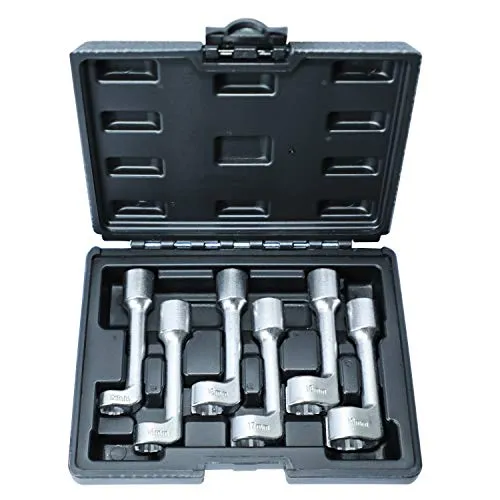 DPTOOL Diesel-Injektor-Steckschlüsseleinsatz 1/2 12mm 14mm 16mm 17mm 18mm 19mm, Diesel-Einspritzdüsen-Steckschlüsselsatz