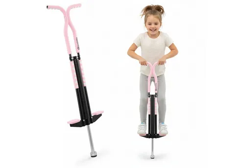 HyperMotion Pogo Stick für Kinder bis 50 kg – Rosa - Der HyperMotion Pogo Stick sorgt für unvergesslichen Spielspaß im Freien. Mit seinem leichten Design und der robusten Bauweise ist er ideal für Kinder geeignet.