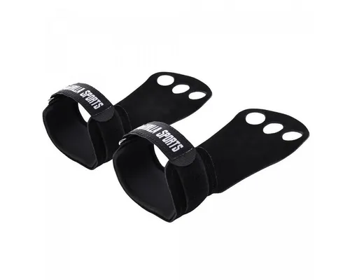 GORILLA SPORTS Trainingshandschuhe Hand Grips - 3 Löcher, Verhindert Blasen und Risse, Fitness Handschuhe