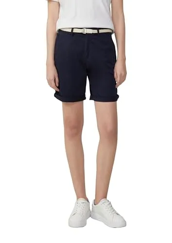 s.Oliver Chino Bermuda mit Gürtel - Damen-Shorts, lässiger Schnitt mit passendem Gürtel für einen stylischen Look im Sommer.