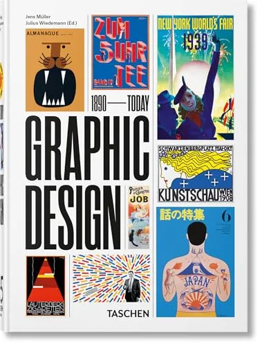 The History of Graphic Design. 40th Ed. - PC-Grafik: Feiern Sie 40 Jahre Designgeschichte mit diesem umfassenden Werk, das kreative Entwicklungen und ikonische Designs beleuchtet.
