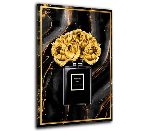 Artedinoi Leinwandbild Eau De Parfüm Flasche Lifestyle Wandbild Leinwandbild Kunst Deko XL