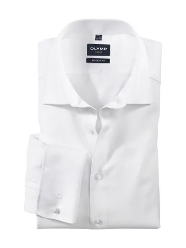 OLYMP Smokinghemd Luxor modern fit - Elegantes Smokinghemd für festliche Anlässe, leichtes Baumwollmaterial für hohen Tragekomfort und ideal für den