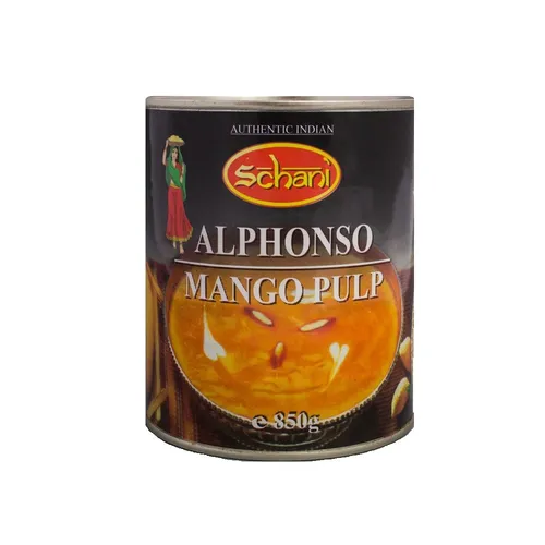 ALPHONSO MANGO Pulp 850g Mangopürree Mangomus Mangopüree Schani Indien Dessert