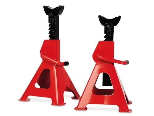 BrüderMannesmann Unterstellbock M005 - 3t Tragkraft, höhenverstellbar - Reifen wechseln – Höhenverstellbar von 288-425 mm, ideal für PKW, SUV & Transporter. Robuste Bauweise mit 3t Tragkraft für maximale Sicherheit.