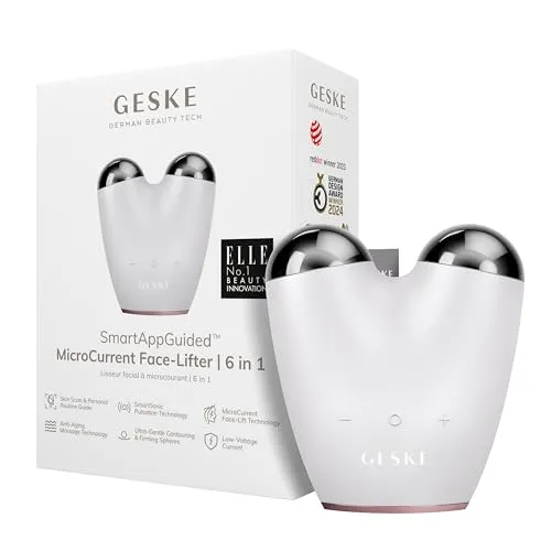 GESKE SmartAppGuided™ MicroCurrent Face-Lifter 6 in 1