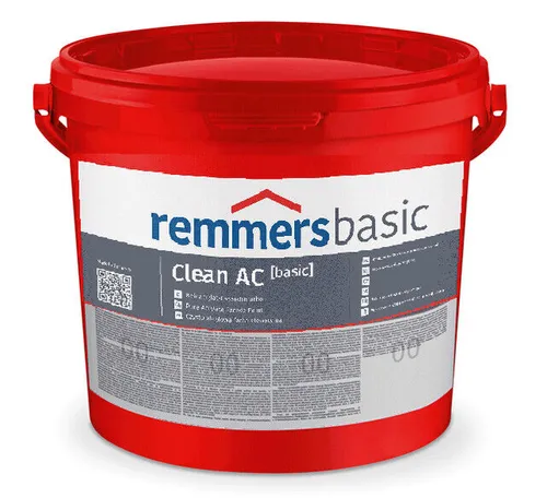 Remmers Clean AC basic Klinkerreiniger - Effektiver Fassadenreiniger für den Außenbereich, entfernt Zementschleier mühelos. Erhältlich in 1 kg, 5 kg und 10 kg, ideal für die professionelle Anwendung.