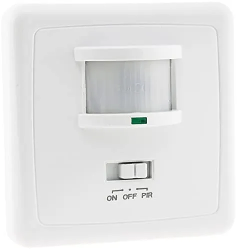 ChiliTec 21250 Unterputz PIR-Bewegungsmelder 160° - Bewegungsmelder für Unterputzmontage mit 160° Erfassungswinkel, ideal für LED und einfache Installation dank 3-Draht Technik. Perfekt für energiesparendes Licht im Innenbereich.